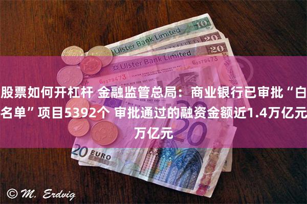 股票如何开杠杆 金融监管总局：商业银行已审批“白名单”项目5392个 审批通过的融资金额近1.4万亿元